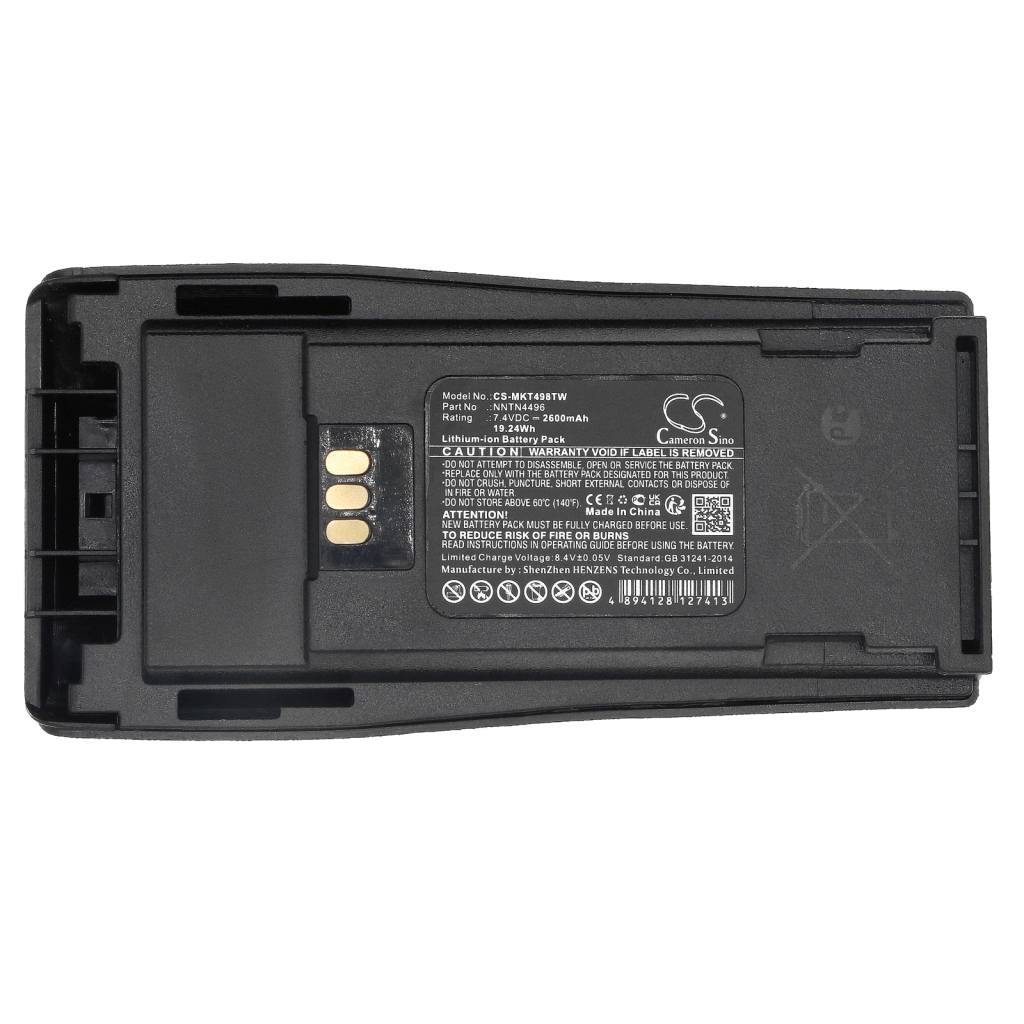 Compatible battery replacement for Motorola  NNTN4851AR, PMNN4251, NNTN4497A, NNTN4970AR, NNTN4851AC...