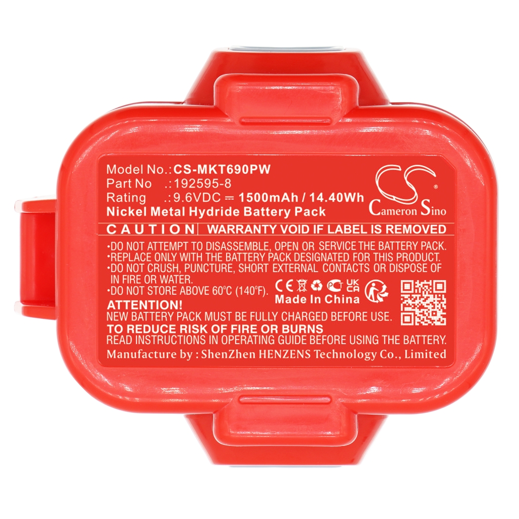 Compatible battery replacement for Makita  9133, 193156-7, ML9120, 192596-6, 9122...