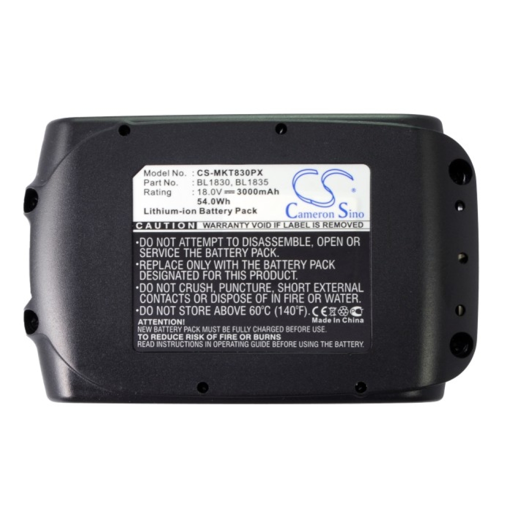 Compatible battery replacement for Makita  194309-1, BL1830B, BL1890, XRU02Z, 194065-3...