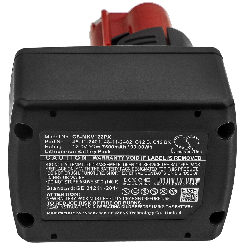 Compatible battery replacement for Milwaukee  48-11-2401, 48112401, 48-11-2440, 4932430064, 48-59-2401...