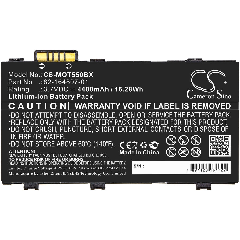 Battery Replaces BTRY-TC55-29MA1-01