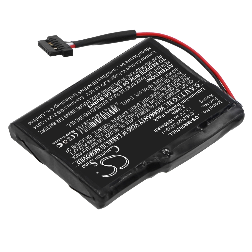 Compatible battery replacement for Magellan  03B292FJ20301