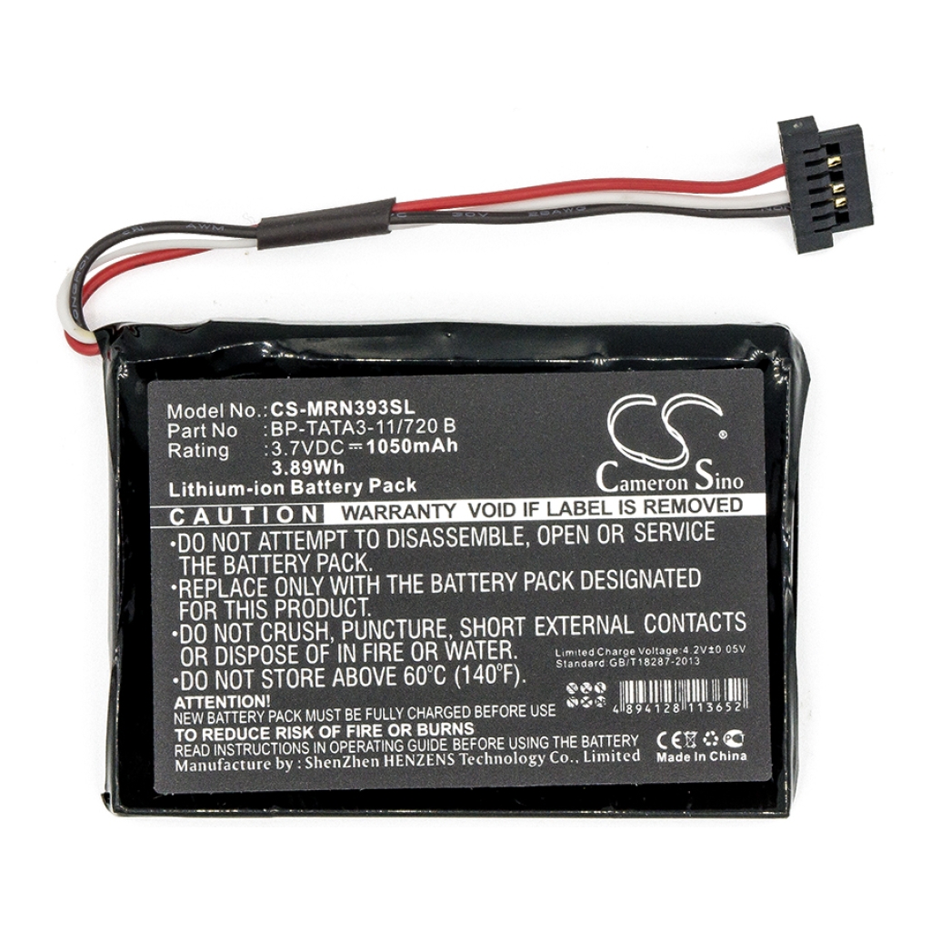 Compatible battery replacement for Magellan  BP-TATA3-11/720 B