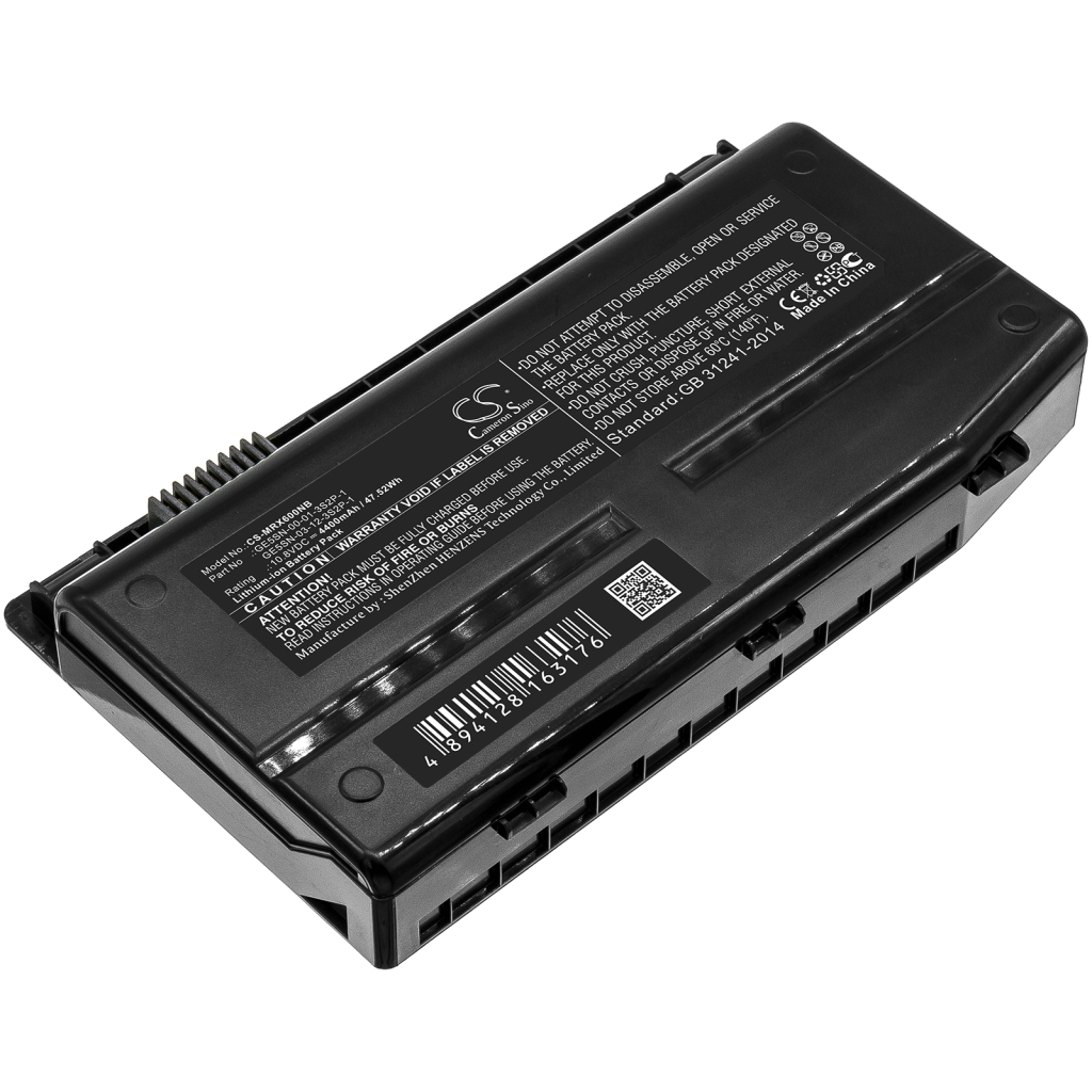 Compatible battery replacement for Mechrevo  GI5KN-00-10-331P-0, 7603830-161409927, GE5SN-03-12-3S2P-1, 7550830-160201791, GE5SN-03-12-3S2P-0...