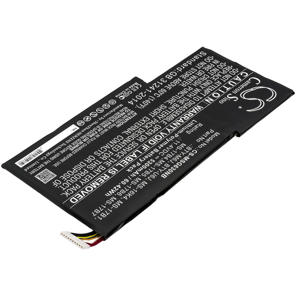 Compatible battery replacement for MSI  MS-17B5, BTY-M6J, MS-17B4, MS-17B1, MS-17B7...