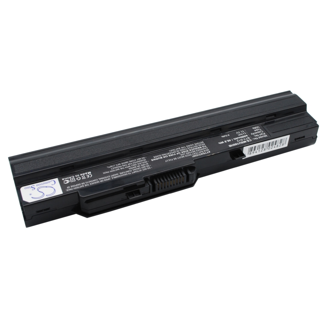 Compatible battery replacement for MSI  TX2-RTL8187SE, 3715A-MS6837D1, BTY-S12, 14L-MS6837D1, BTY-S11...