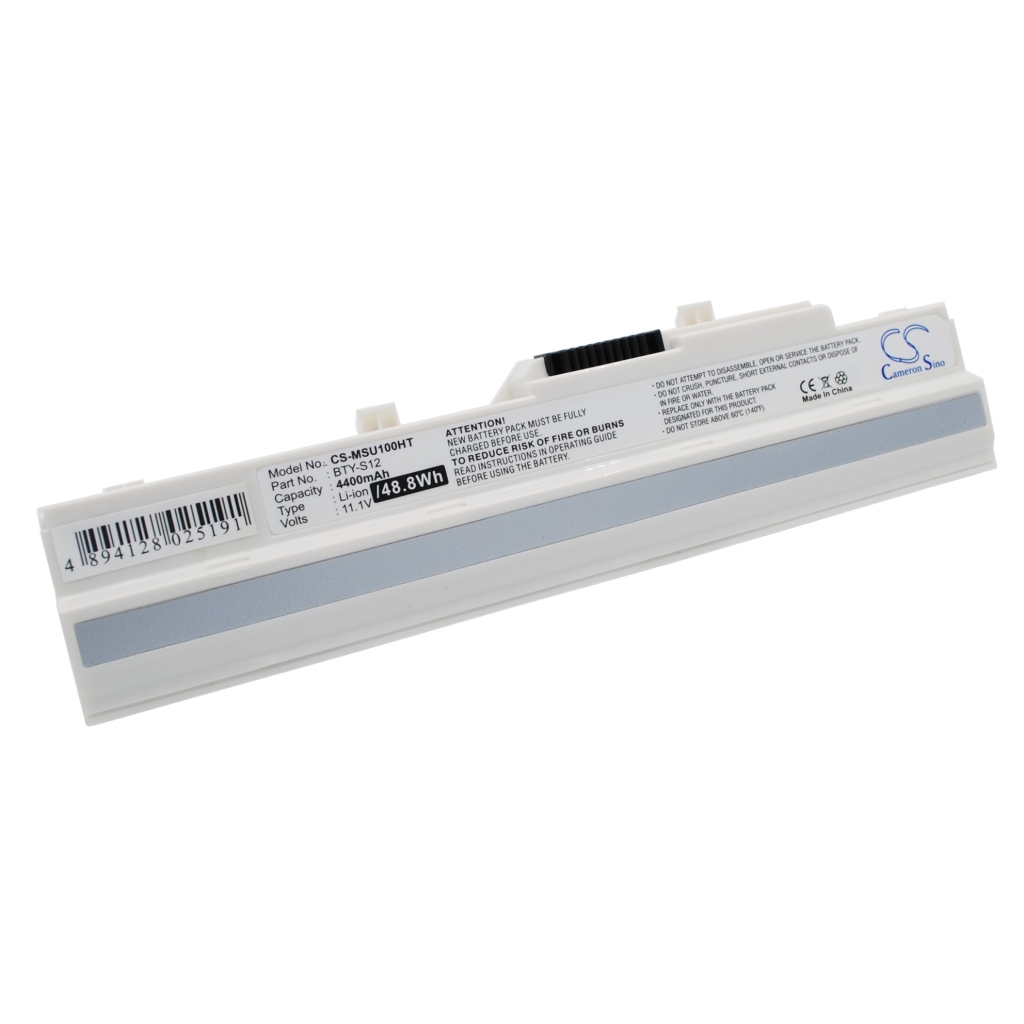 Compatible battery replacement for Medion  BTY-S12, 14L-MS6837D1, BTY-S11, BTY-12, 6317A-RTL8187SE...