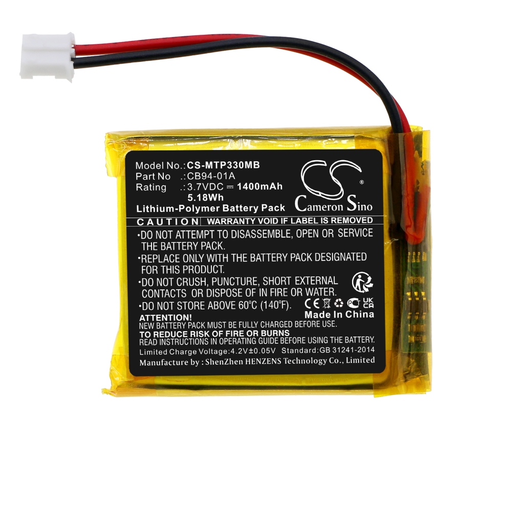 Compatible battery replacement for Motorola  CB94-01A