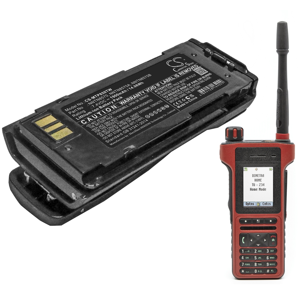 Two-Way Radio Battery Motorola CS-MTP850TW