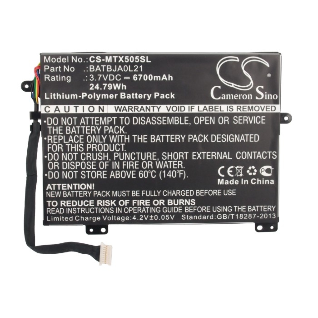 Tablet Battery Motorola CS-MTX505SL