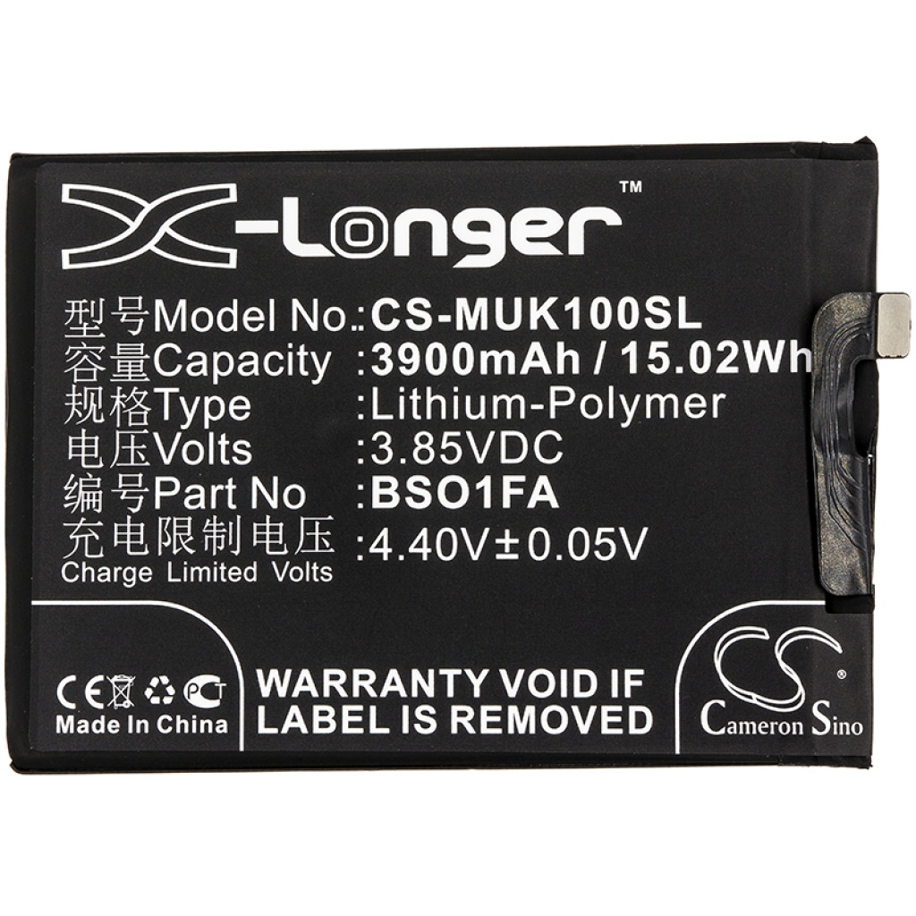 Mobile Phone Battery Xiaomi CS-MUK100SL