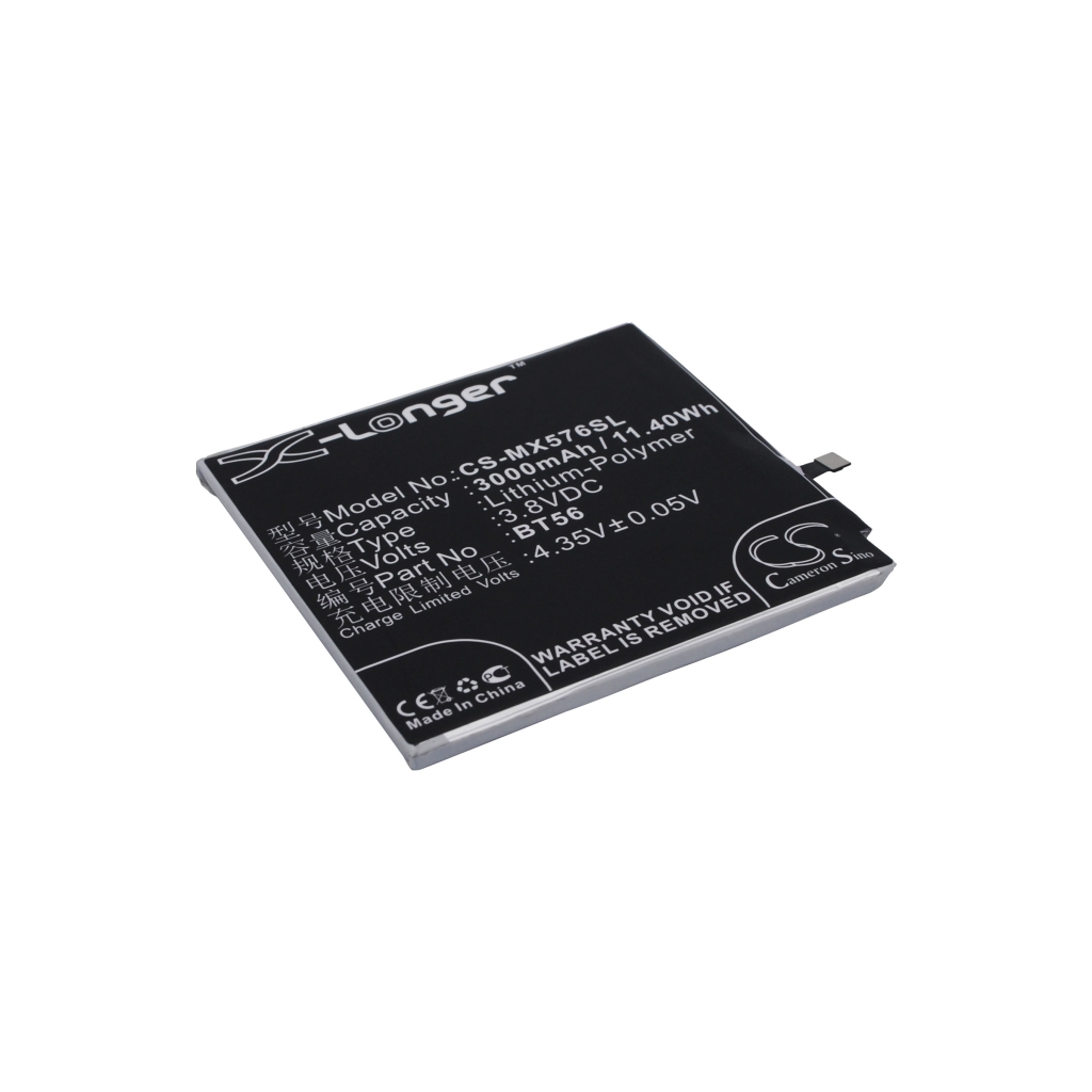 Compatible battery replacement for MeiZu  BT56