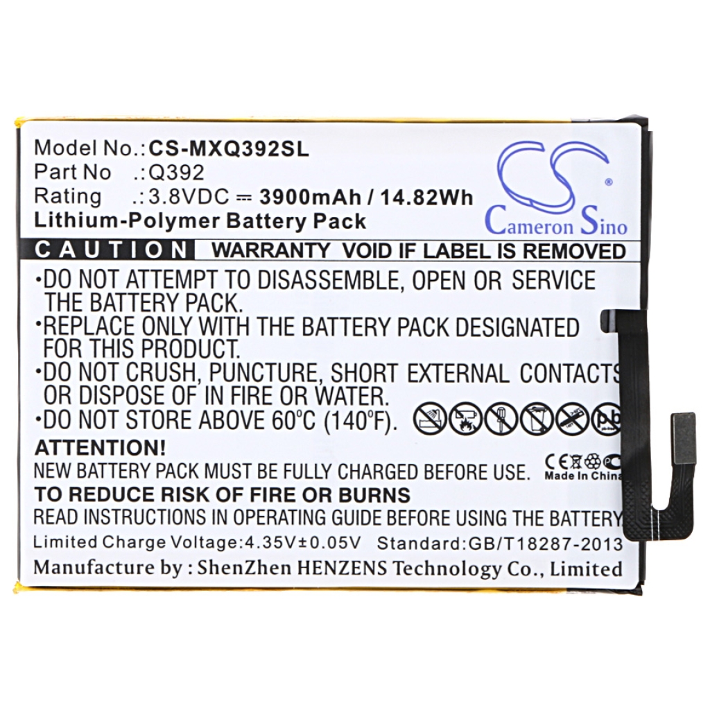 Mobile Phone Battery Micromax CS-MXQ392SL