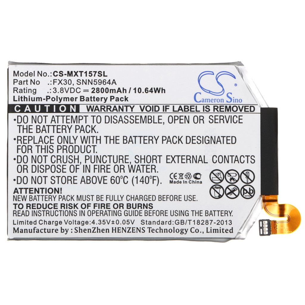 Mobile Phone Battery Motorola CS-MXT157SL