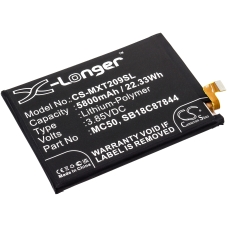 Compatible battery replacement for Motorola MC50,SB18C87844