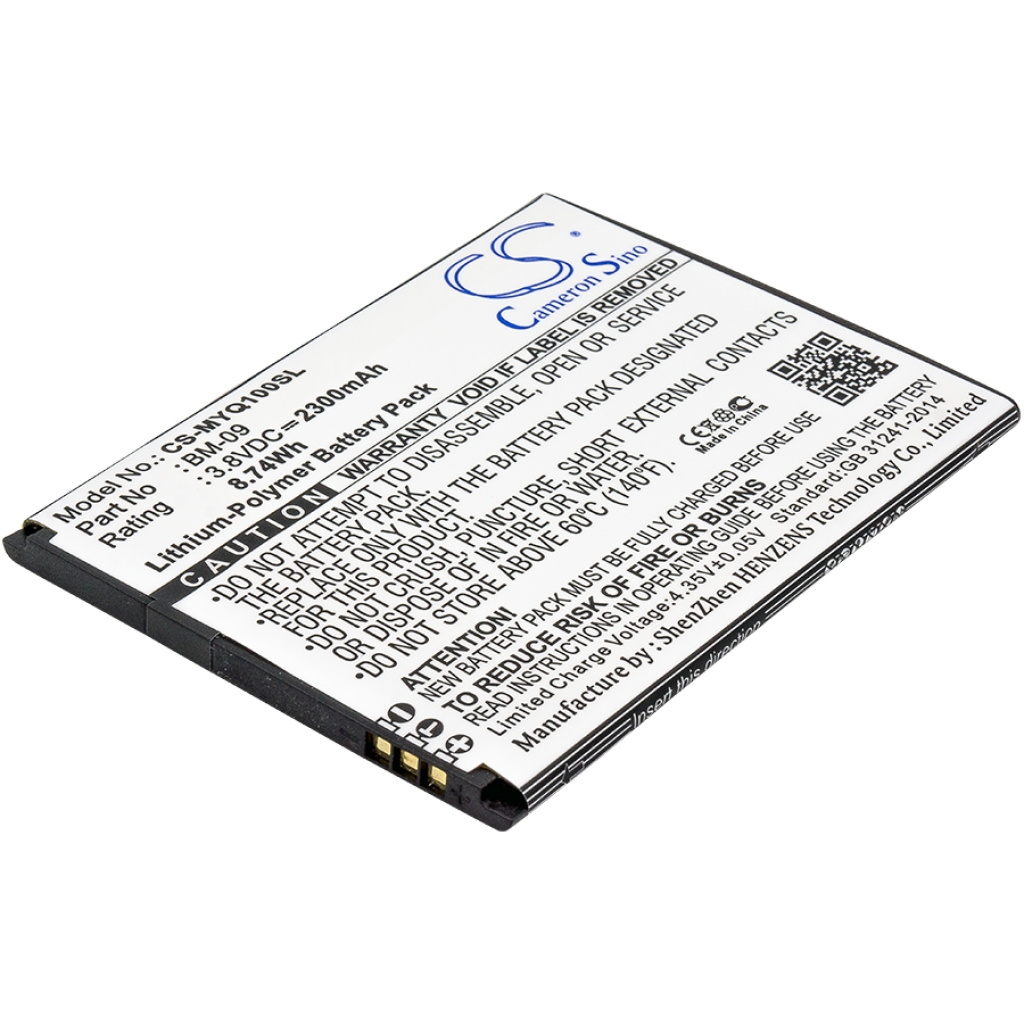 Compatible battery replacement for Myphone  BM-09