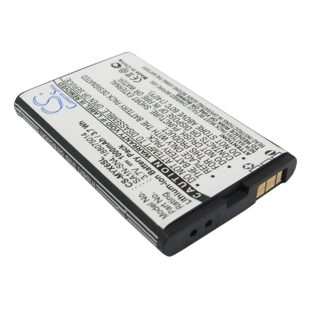 Compatible battery replacement for Sagem  SAJN-SN2, SA1N-SN4, SALM-SN3, BA40, SALM-SN2...