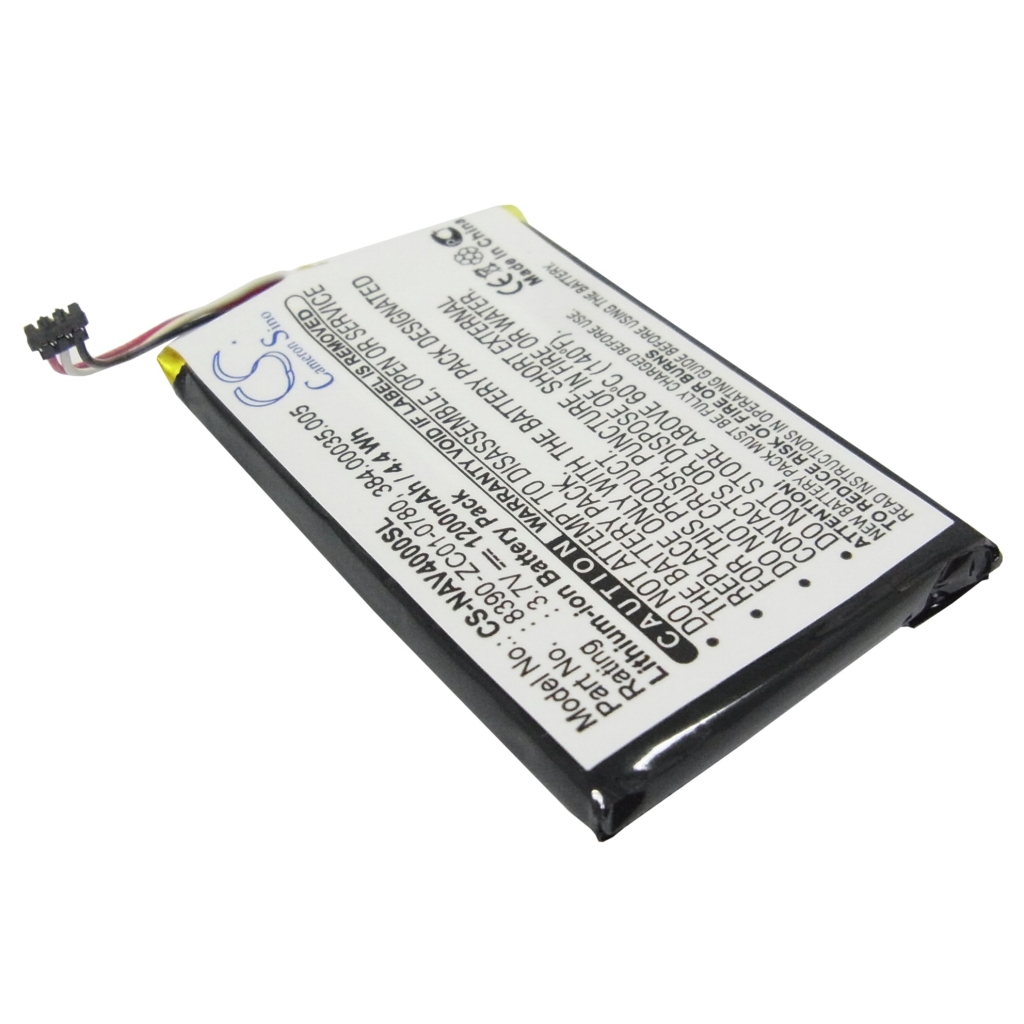 Compatible battery replacement for Navigon  8390-ZC01-0780, 384.00035.005