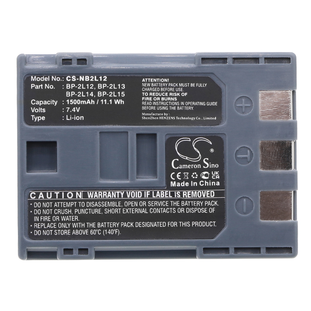 Compatible battery replacement for Canon  BP-2L13, NB-2L14, BP-2L12, NB-2L13, NB-2L12...