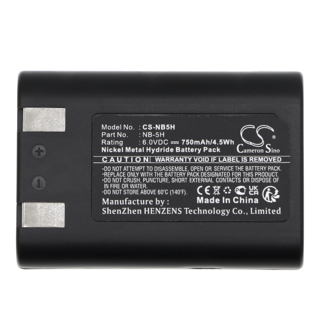 Compatible battery replacement for Canon  NB-5H