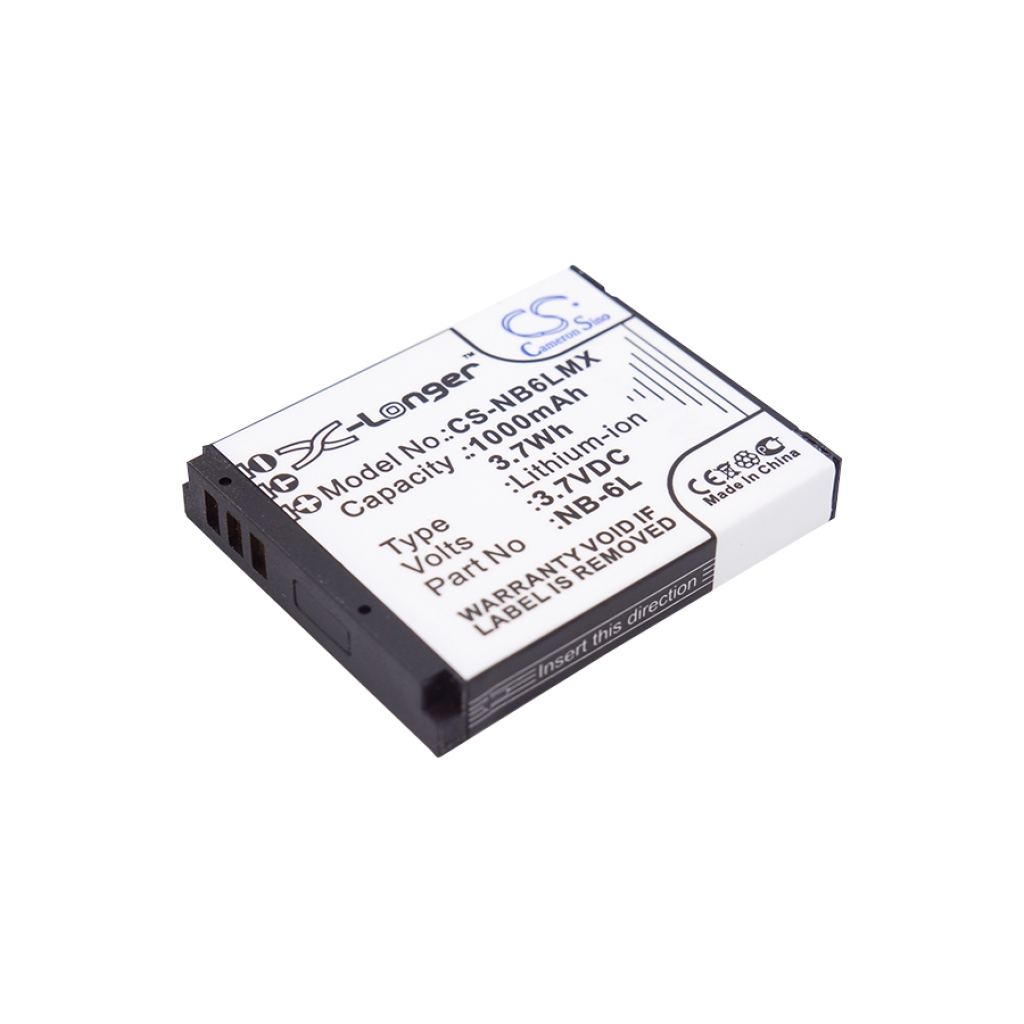 Compatible battery replacement for Canon  NB-6LH, NB-6L