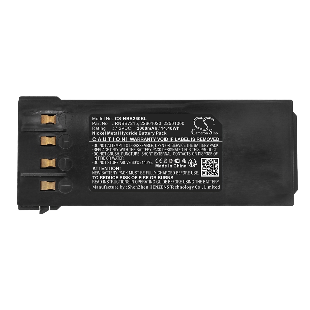 Compatible battery replacement for Hiab  22601020, 2.250.2010, RNBB7215, 2254100, 2.250.1000...