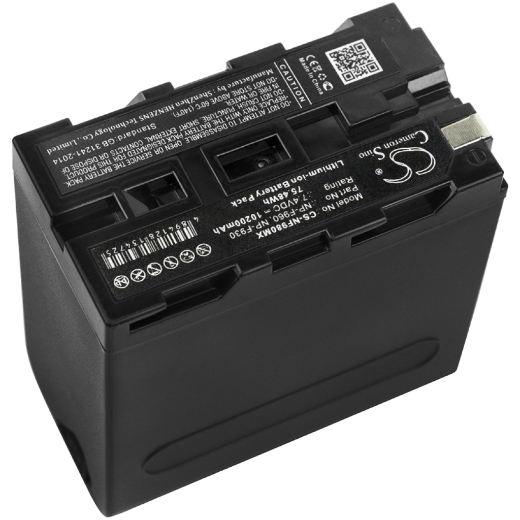 Compatible battery replacement for Sony  XL-B2, NP-F950/B, NP-F975, NP-F950, NP-F970/B...