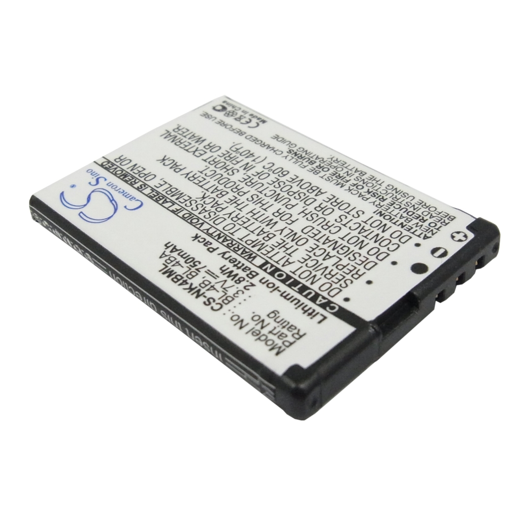 Compatible battery replacement for Nokia  BL-4BA, BL-4B