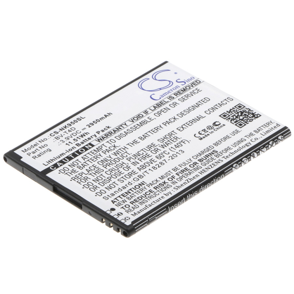 Compatible battery replacement for Nokia  BV-T4D