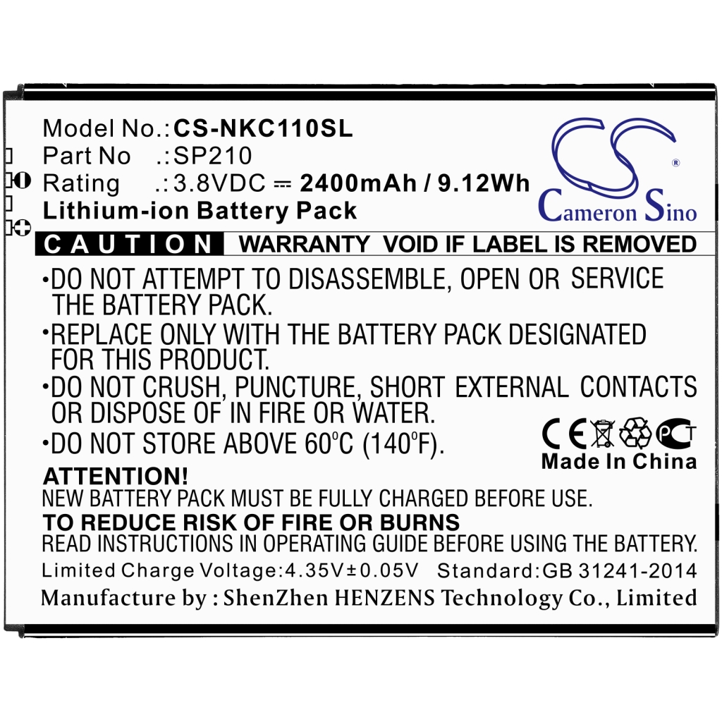 Mobile Phone Battery Nokia CS-NKC110SL