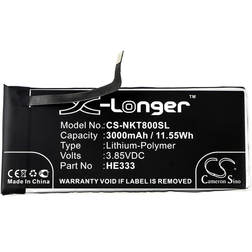 Compatible battery replacement for Nokia  HE333