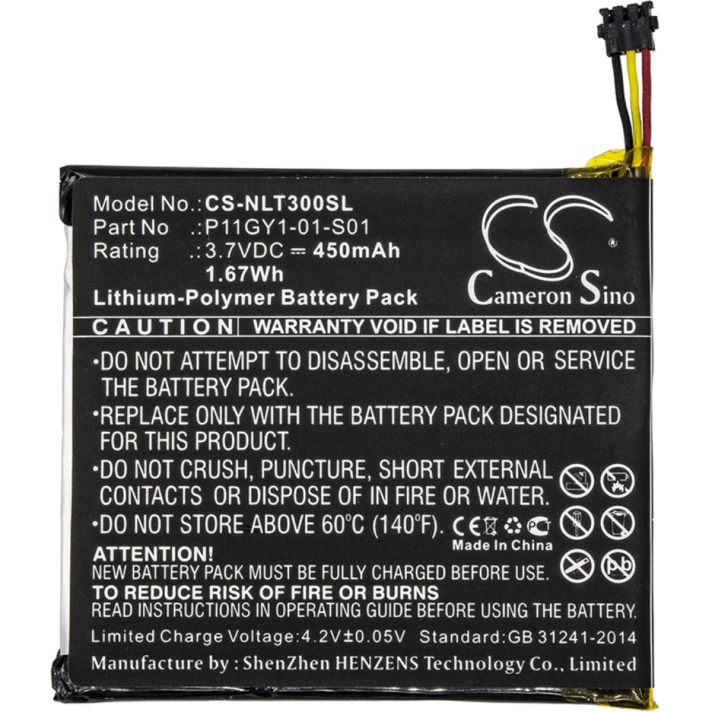 Compatible battery replacement for Nest  3701-0001-01, P11GY1-01-S01