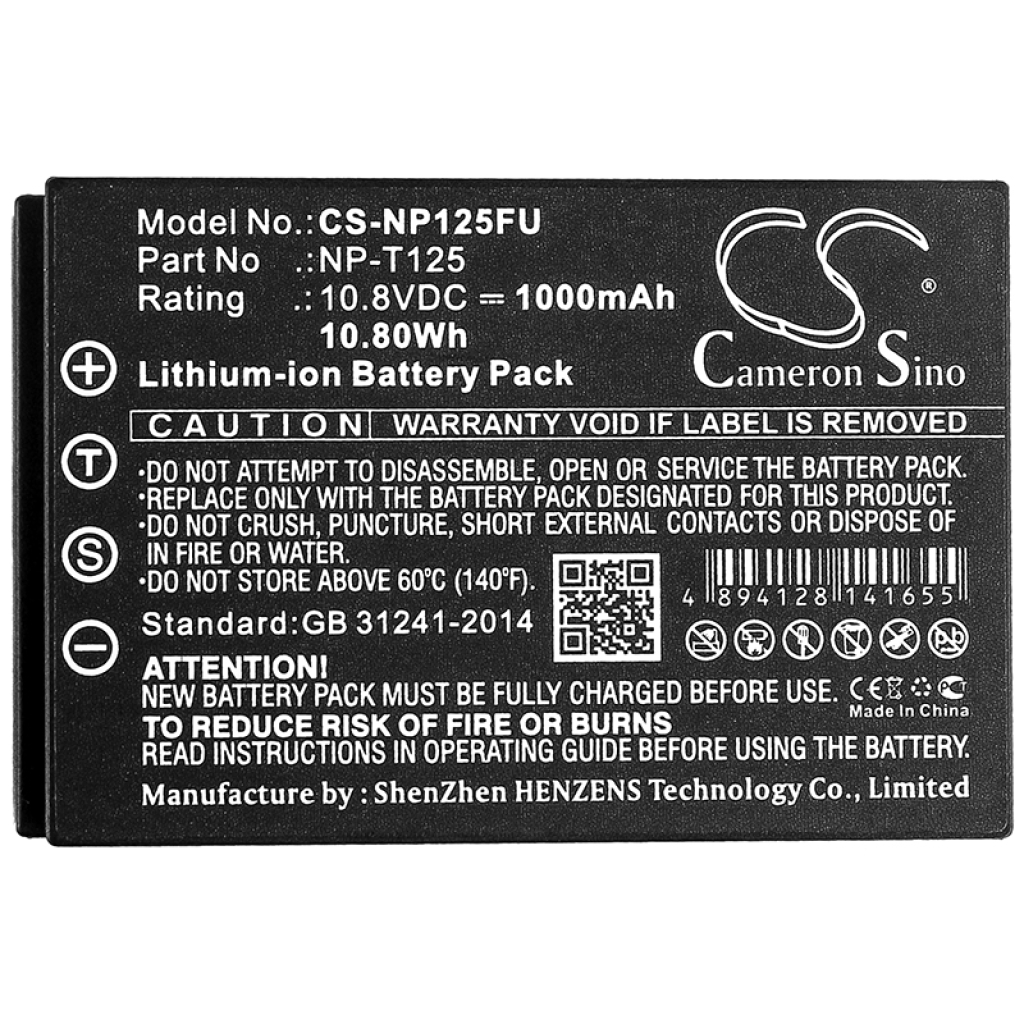 Camera Battery FUJIFILM CS-NP125FU