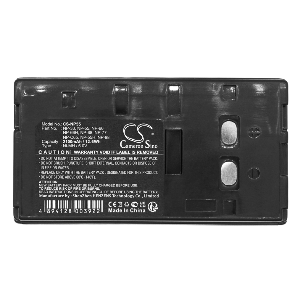 Compatible battery replacement for Sony  DR10, NP-66H, 550041-100, PV-BP15, NP-66...