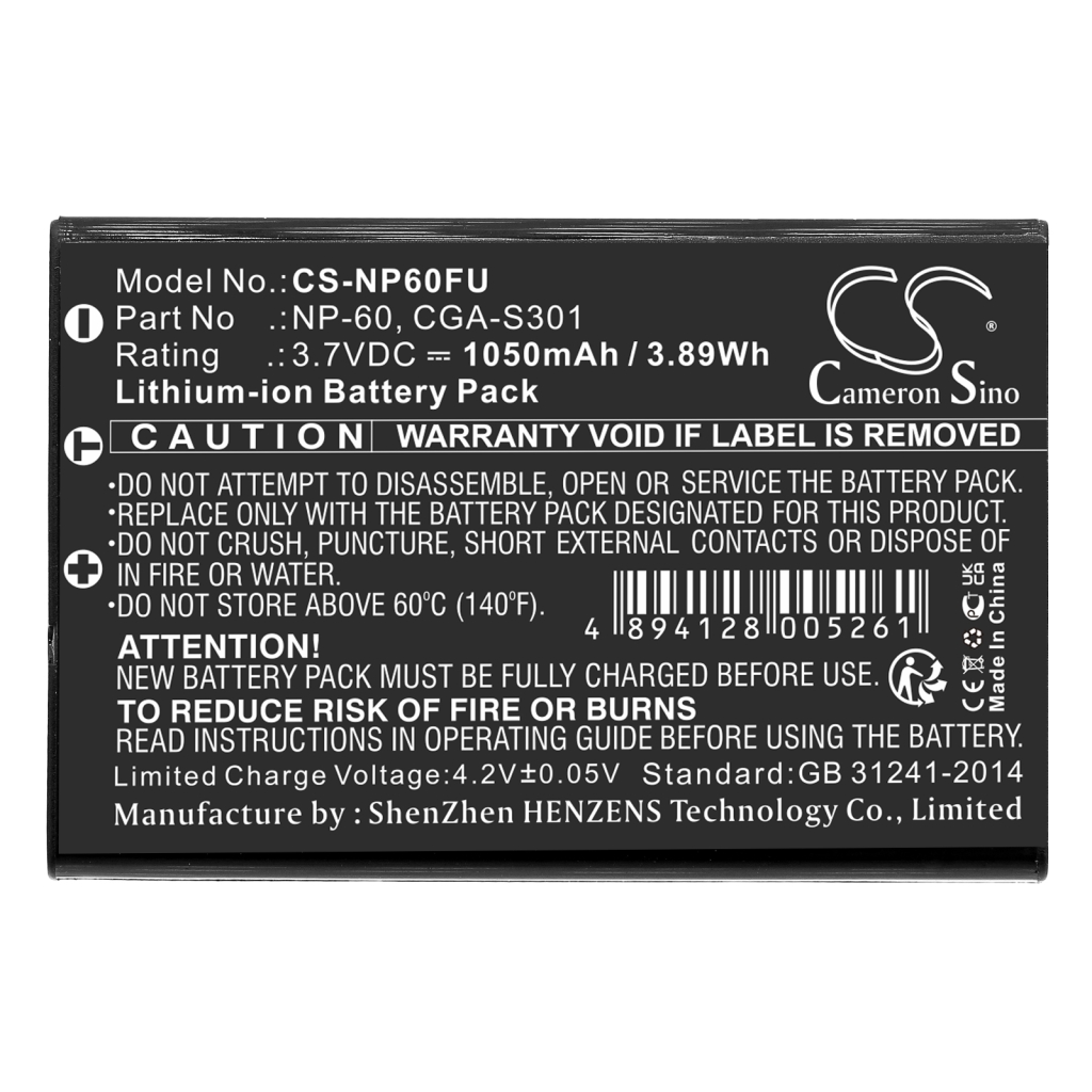 Battery Replaces CGA-S302A