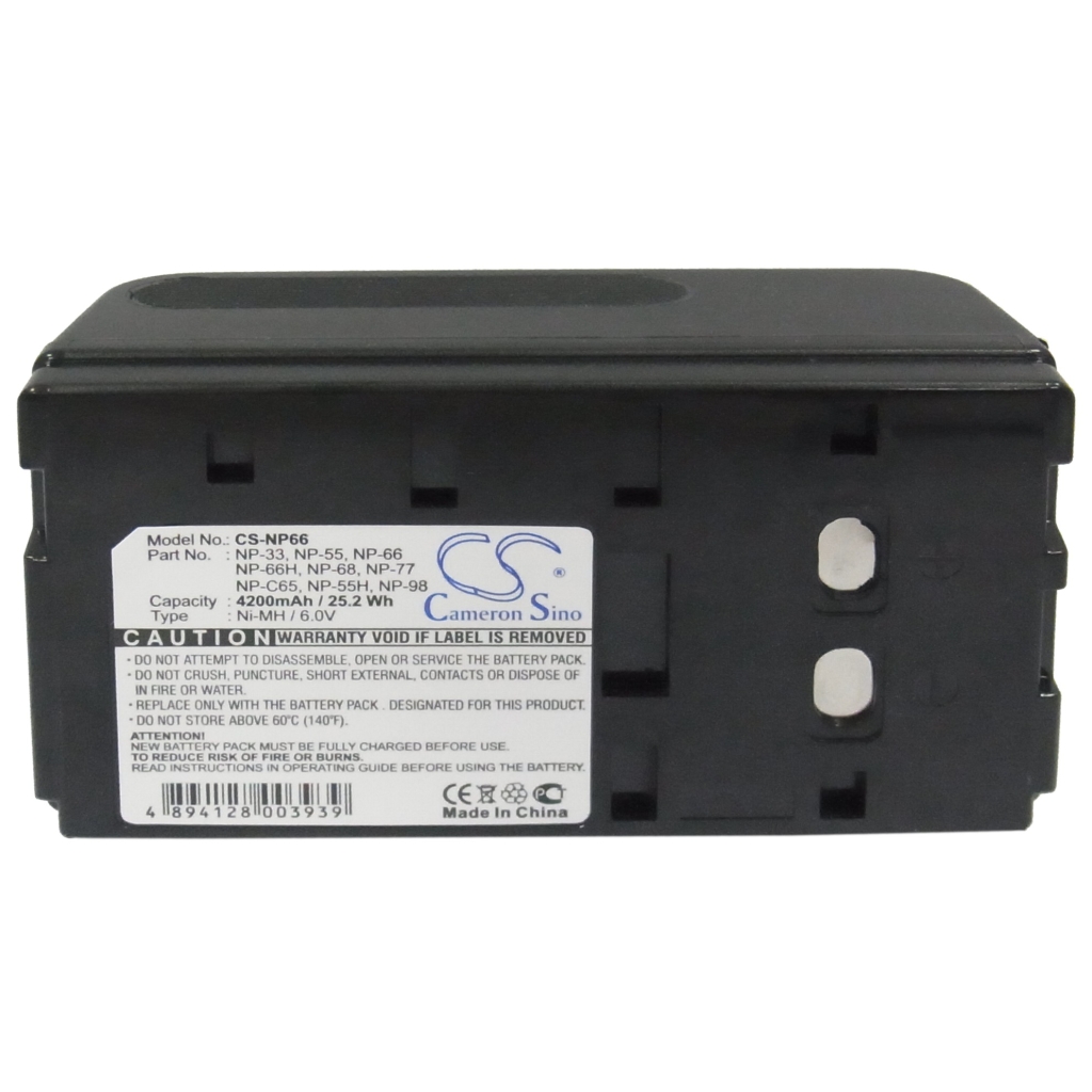 Compatible battery replacement for Sony  DR10, NP-66H, 550041-100, PV-BP15, NP-66...