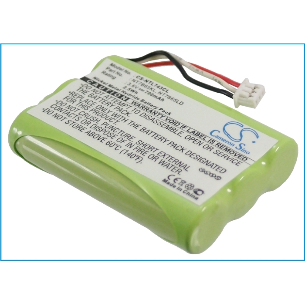 Compatible battery replacement for Avaya  NTTQ47KAE6 and NT7B80BXE6, AH-AAA600F, NT7B65LDE6, 84743411, NT7B65LD...