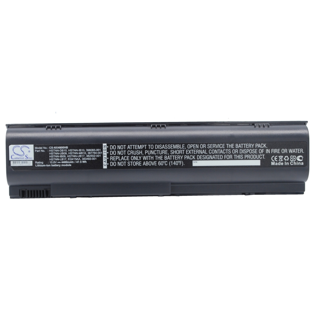 Compatible battery replacement for HP  HSTNN-UB17, 367759-001, 398752-001, HSTNN-LB17, 391883-001...