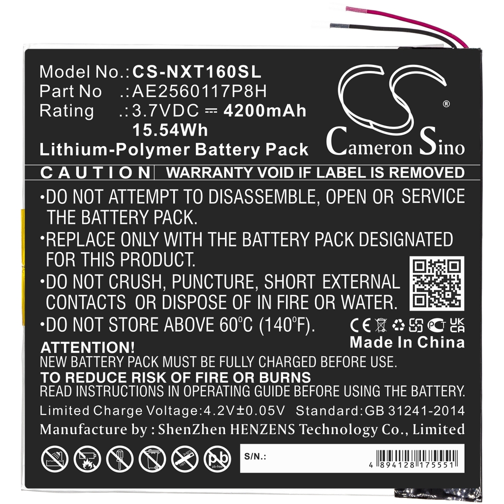 Tablet Battery Nextbook CS-NXT160SL