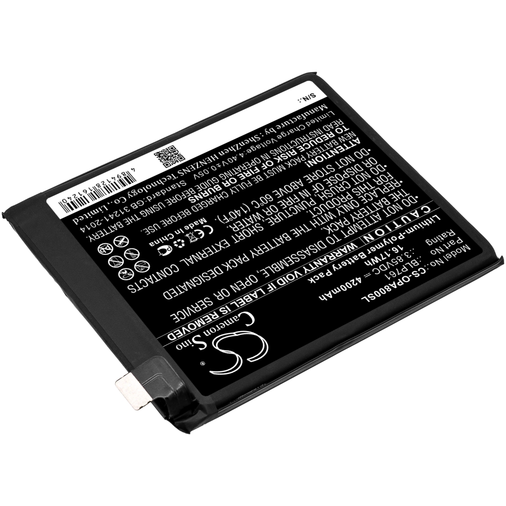 Compatible battery replacement for Oneplus  BLP761