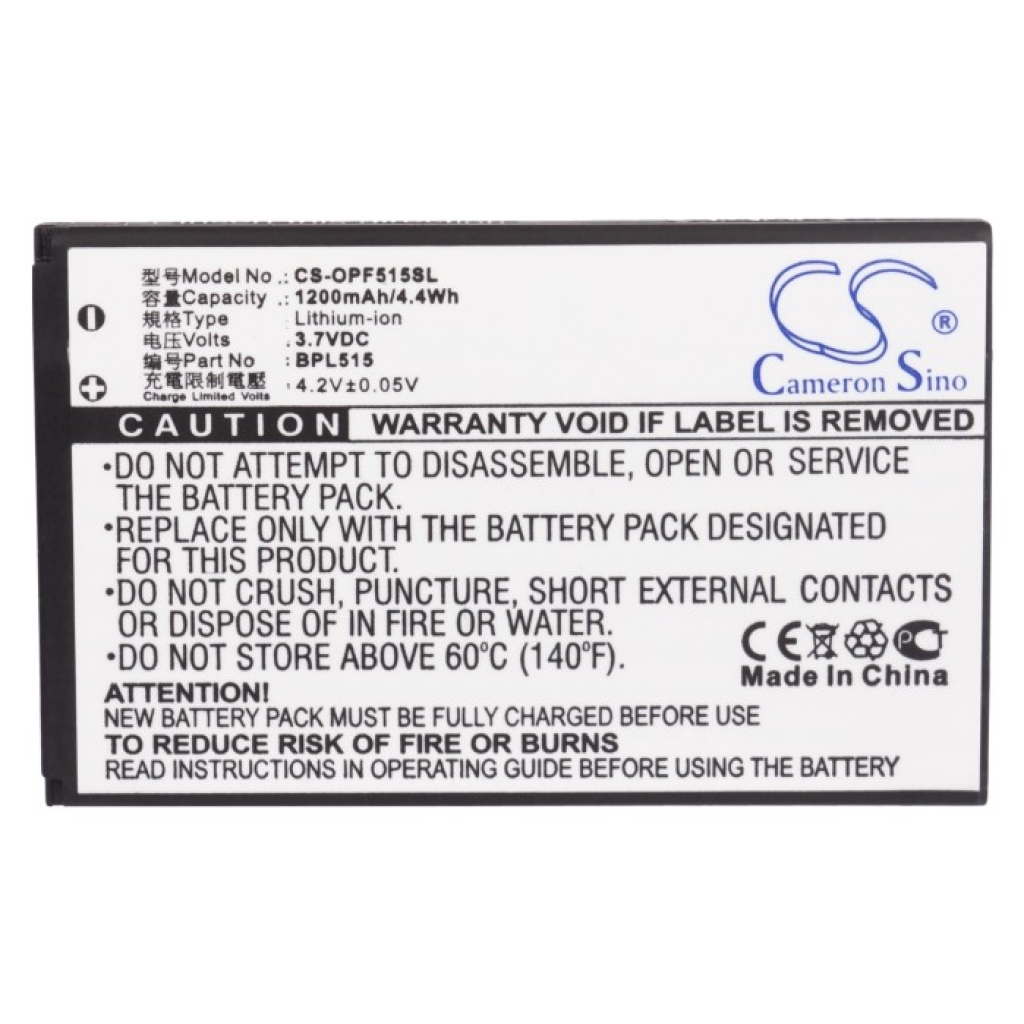 Compatible battery replacement for OPPO  BLP515