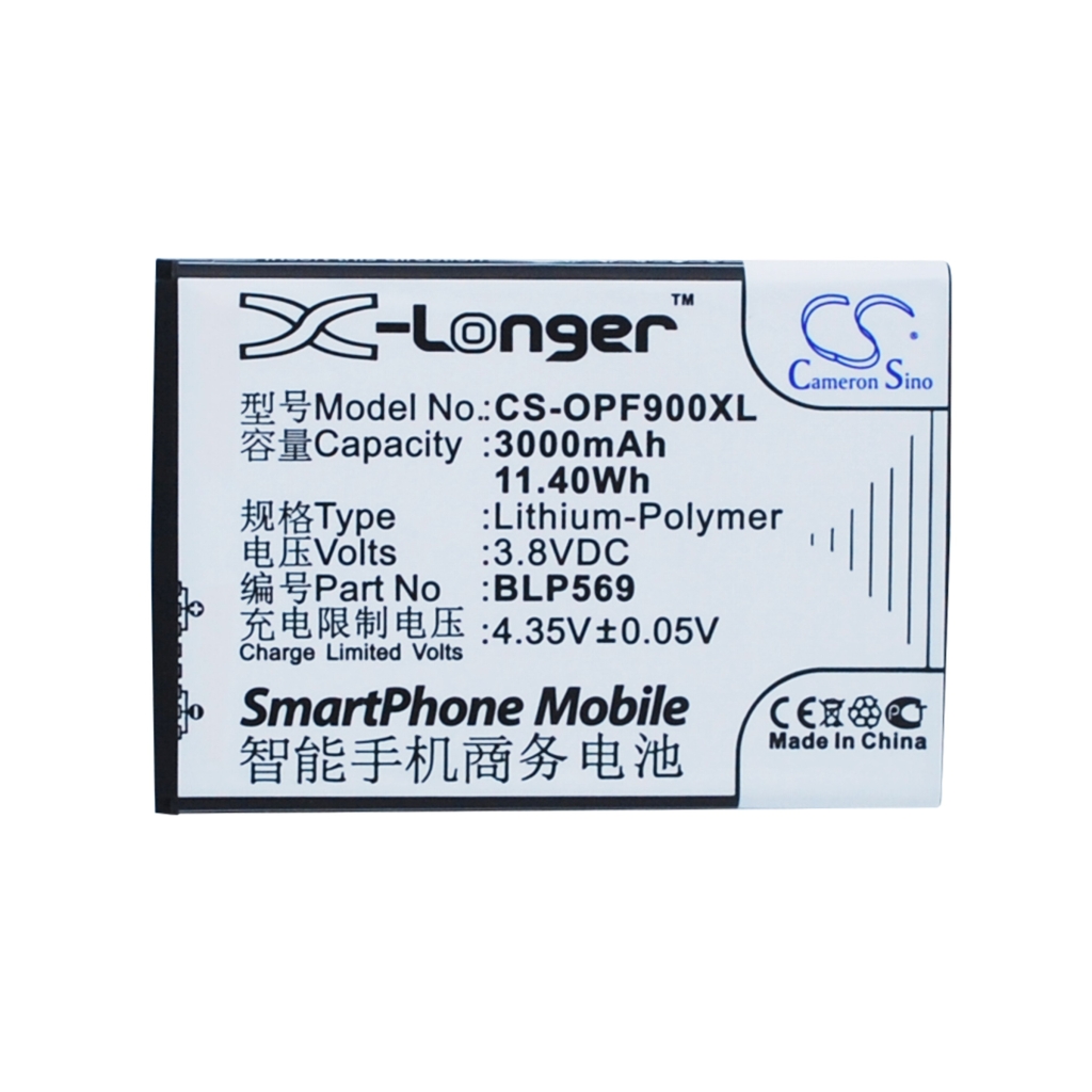 Compatible battery replacement for OPPO  BLP575, BLP569