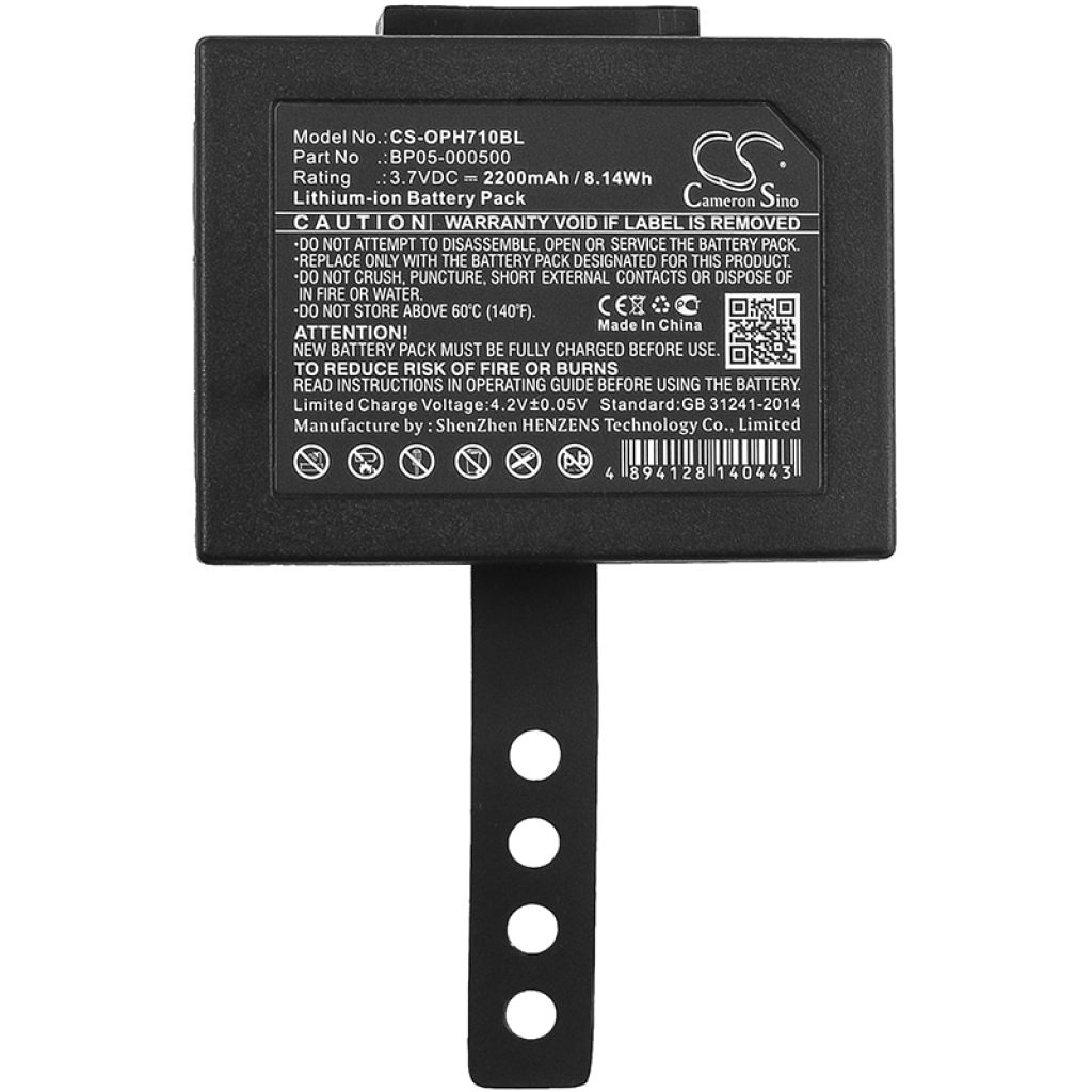 Compatible battery replacement for Opticon  BP05-000500, BP-08-00040A2810-000001-00, 02-PHL7-11470