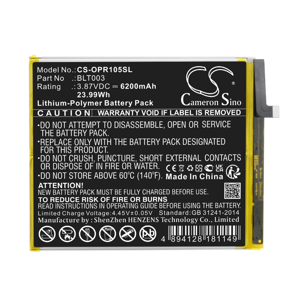 Tablet Battery Oppo CS-OPR105SL