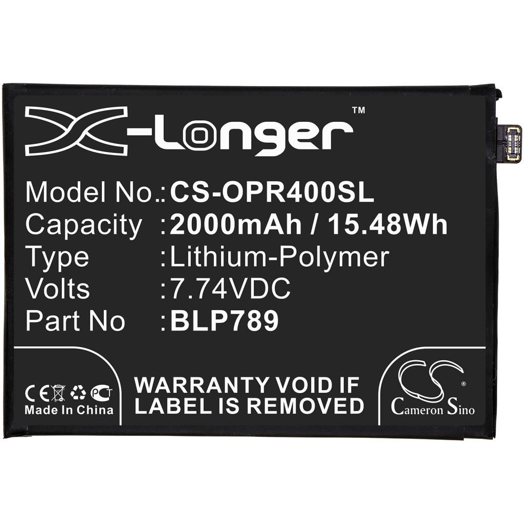 Compatible battery replacement for OPPO  BLP789