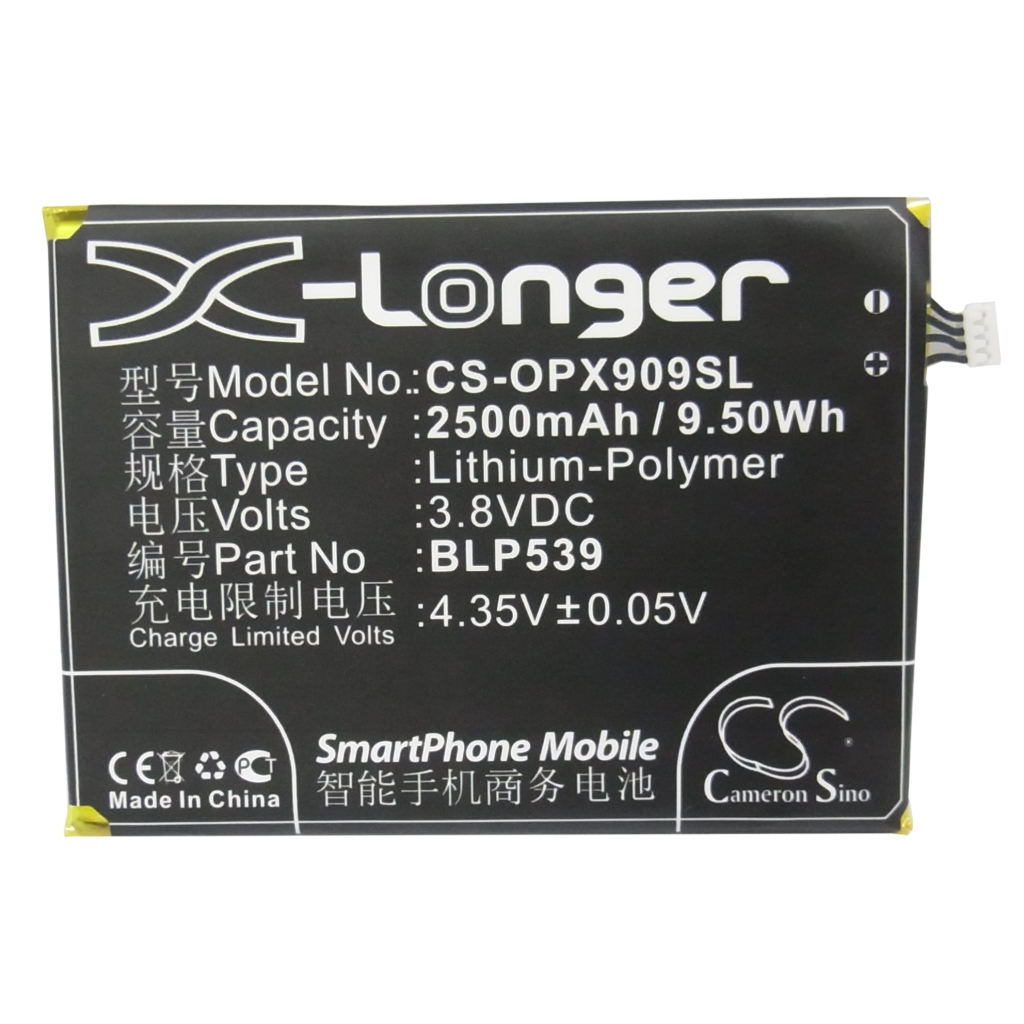 Compatible battery replacement for OPPO  BLP539