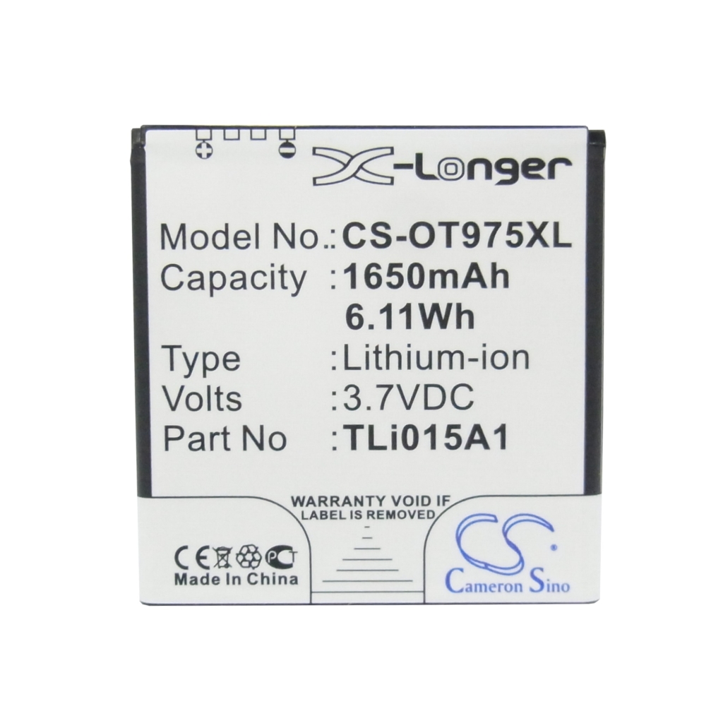 Compatible battery replacement for Vodafone TLI015A1