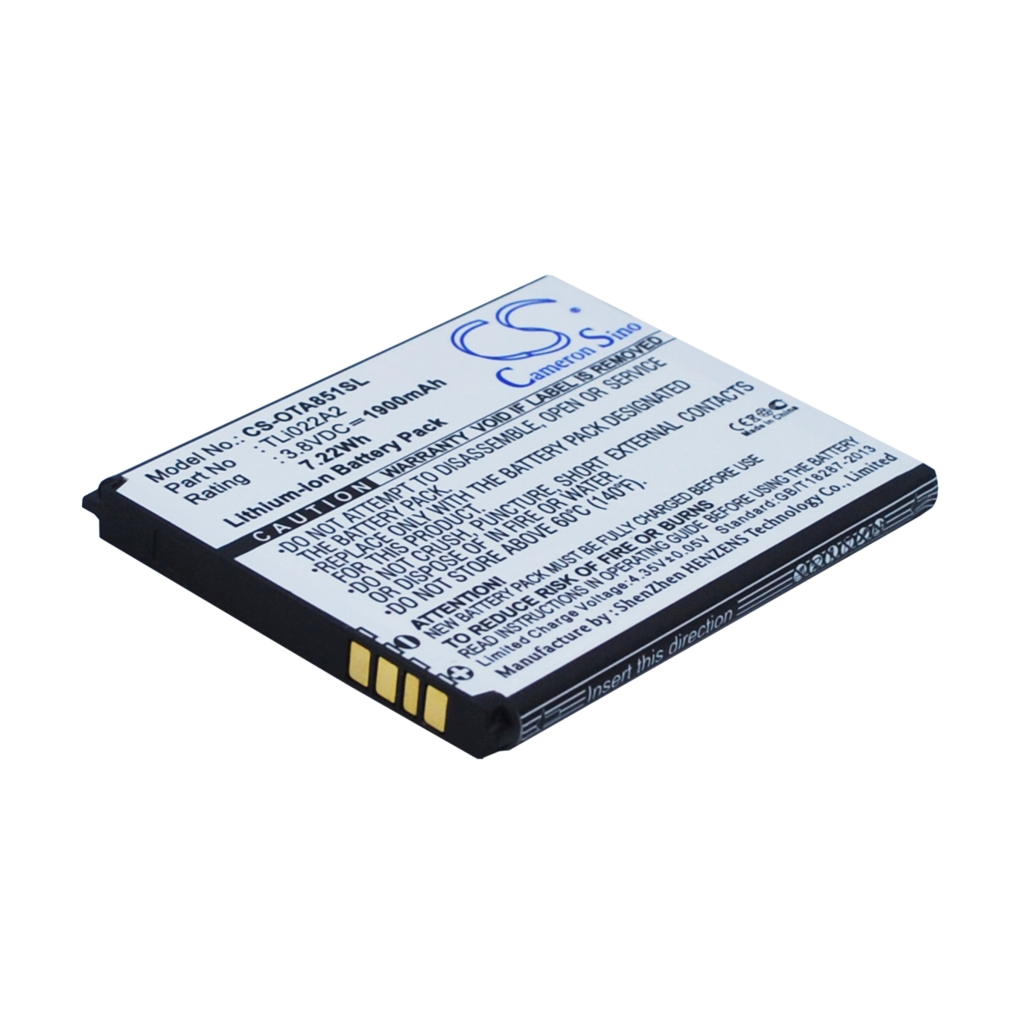 Mobile Phone Battery Alcatel CS-OTA851SL