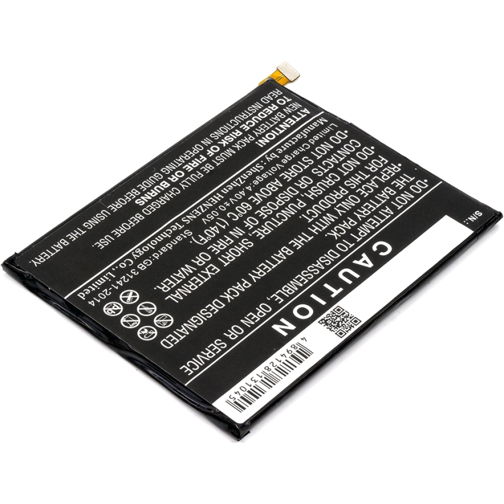 Compatible battery replacement for Alcatel  TLp027AJ, CAC2710009CJ