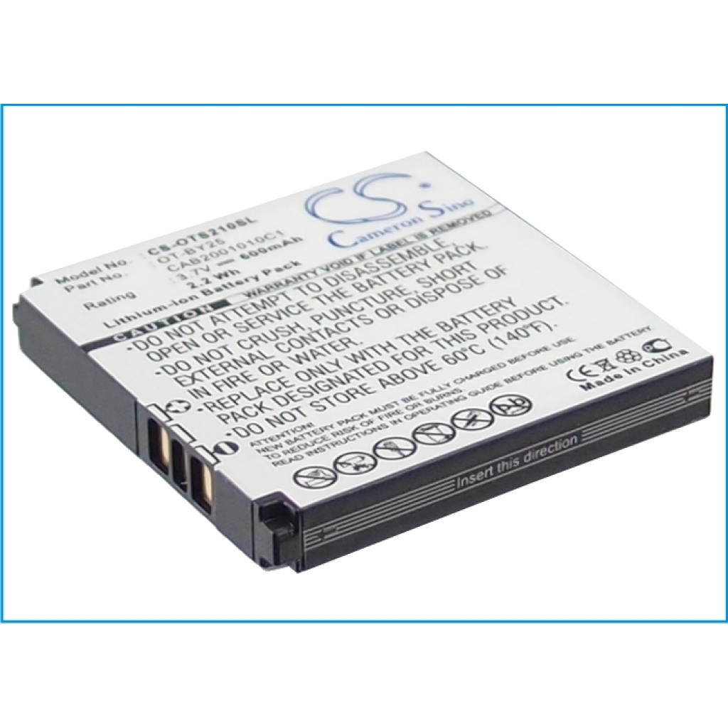 Compatible battery replacement for Alcatel  CAB2001010C1, B-U81, OT-BY25, CAB2001011C1